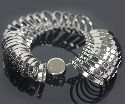 Ring-Maß Chrom Metall Mass Schmuck Gerät Messung Größe 39-71mm