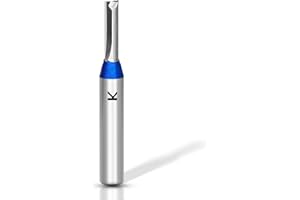 ASNOMY Fresa per scanalature da 5 mm, fusto da 8 mm, in metallo duro, fresa dritta per legno