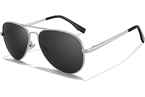 LOJUDI Pilotenbrille Kinder Sonnenbrille Polarisierte Fliegerbrille Coole Verspiegelt mit UV400 Schutz für Jungen MäDchen Teenage 6-18 Jahre