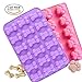 Produktbild Paw Knochen Cookie Form, lebensmittelechtes Silikon Form- und Ice Cube Form, Jelly, Kekse, Schokolade Candy Cupcake Backform Muffin Pan (Puppy Paw Knochen 2)