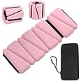 DOUVERT 2Pcs Wrist Weights 1LB Each, Wrist Weights for Women & Men, Adjustable Wrist and Ankle Weights, Pink Arm Weights for Fitness Training, Weighted Wristbands for Jogging, Walking, Yoga, Dance