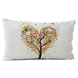 Ouneed® Kissenbezug , Valentinstag Klassischer Sofa-Sitzkissen-Abdeckungs-dekorativer Wurf-Kissen-Abdeckungs-Fall