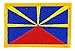 Produktbild Patch Aufnäher bestickt Flagge Ile de la Reunion 974 zum Aufbügeln Abzeichen Wappen