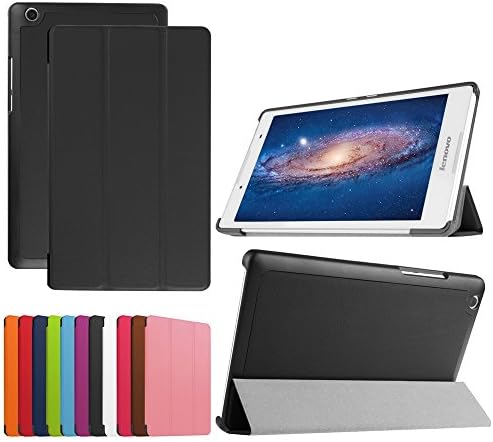 Lenovo Tab3 8 case, HZSSEC Ultra Slim Lightweight Shell Stand Cover Case for Lenovo Tab 3 8 (TB3-850F / TB3-850M) 8.0 Inch Tablet (NOT FIT for Yoga Tab3 8.0 /YT3-850F/L/M), Owl BabyBlack