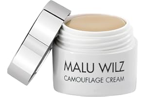 ‎MALU WILZ Malu Wilz Camouflage Cream Nr. 01 Light Sandy Beach 6g I Camouflage Make up stark deckend I Wasserfeste Concealer Creme für jeden Hauttyp I Zum Abdecken von Tattoos und Hautanomalien