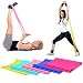 Produktbild 1,2 m Elastic Yoga Pilates Gummi Stretch Gymnastikband Arm Rückseite Bein Fitness