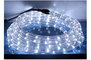 ‎CECAYLIE Cecaylie 50M Kaltweiß Lichterschlauch Aussen Innen, LED Schlauch Außen Lichtschlauch mit Timer und 8 Modi, Lichterkette für Garten Party Hochzeit Weihnachten Deko, 1200 LEDs