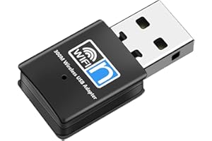 JSTH USB Wifi Dongle, USB 2.0 WiFi Adapter 300Mbps Wireless Network Card 802.11 B/G/N Adapter Compatible For Raspberry Pi/Laptop/Desktop/PC, Support Windows 2000/XP/Vista/WIN7/8/Linux/Mac OS X