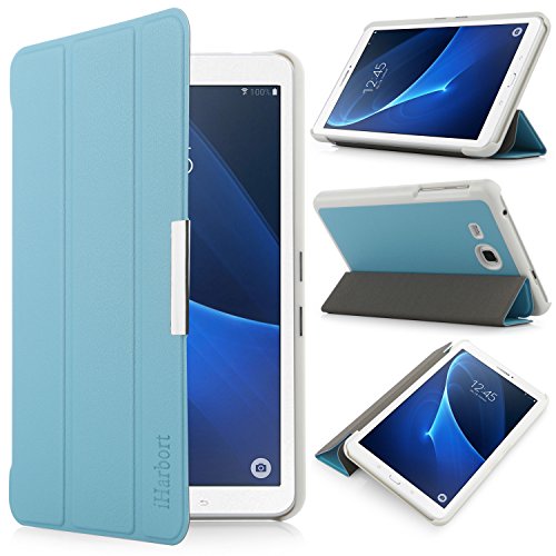 iHarbort® Samsung Galaxy Tab A 7.0 Hülle - Ultra Slim Leder Tasche Hülle Etui Schutzhülle Für Samsung Galaxy Tab A 7.0 Zoll T280 T285 Case Cover Holder,(Galaxy Tab A 7.0, Hellblau)