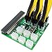 Produktbild Dandeliondeme Power Breakout Board mit Taste für HP PSU GPU Mining Ethereum + 12 6-polige Kabel
