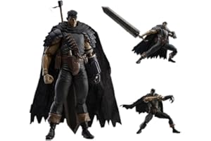 Jiumaocleu Guts Figura Modello Statua - 25CM Anime Figura Guts Scultura Battaglia Versione danneggiata Handmade Collezionabile Ufficio Desktop Decorazione Fan Regali