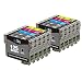 LxTek Remanufactured Ink Cartridge Replacement Set For Epson 125 (4 Black|2 Cyan|2 Magenta|2 Yellow) 10 Pack T125120 Compatible With Epson InkJet Stylus NX130 NX230 NX530 NX625 Workforce 520 320 325 RS.2934.00