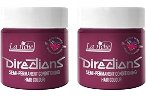 2 x La Riche Directions Semi-Permanent Hair Color 100ml Tub (Cerise)