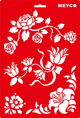 Schablone 20x31cm - Blumenranken