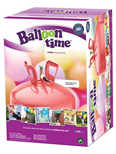 Heliumgas Gas Ballongas als Partyzubehör für jede Feier wie Hochzeit Geburtstag – Helium für Luftballon Latexballon LED-Ballons Folienballon – Wegwerfbehälter Einwegflasche – Flasche für bis zu 50 Ballons – 420 Liter - 2