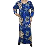 Indiatrendzs Women's Maxi Printed Hosiery Sleepwear Nightgowns Sleep Nighty Chest : 44"