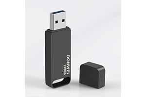 DONWEI Cle USB 128 GB, Chiavetta USB 3.0 Rapida Flash Drive, Metallo Pen Drive Chiave USB Mini Portatile Grande Capacità Originale Memory Stick per Pc/Phone/Tablet/TV/Archiviazione Esterna (Black)