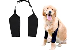 QEDBOJE Coudière pour Chien, Recovery Sleeve Chien, Bandage de Coude pour Chiens pour Genouillère pour Chien Après Une Chirurgie, Aide à prévenir Les léchages de plaies, utile pour l'arthrose