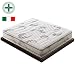 Produktbild materassiedoghe – Matratze in Memory 10 cm 11 Zonen geteilt MyMemory – anatomisch – antibakteriell – Milben – Schimmel – 100% Made in Italy – elastisch und formstabil – Doppelbett Einzelbett Bett 120x190