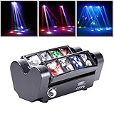 【Kundendienst】 Sie erhalten: Spider Moving Head Light, Benutzerhandbuch, Stromkabel, Montagezubehör. 30 Tage Rückgabe und Rückerstattung, 180 Tage technischer Support. Jede frage bitte kontaktieren sie uns, wir lösen alle probleme. Es gibt ein Video zum Lichteffekt: https://youtu.be/-7MaBeytpto