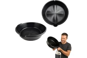 ANWICAR Bac de vidange d'huile 7 L - Bac de récupération d'huile portable pour huile moteur- huile de transmission et liquide de refroidissement - Résistant aux éclaboussures - Résistant au