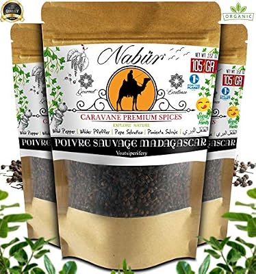 Nabür - Poivre Sauvage Voatsiperifery de Madagascar 105 Gr ⭐ Cueilli à la Main Rare, Florale, Boisée, Fruitée, Inédit ❤️