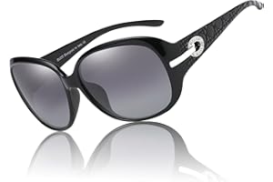 DUCO oversized polarised sunglasses for women ladies sunglasses 100% UV400 Protection 6214