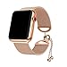 Produktbild Big-Mountain Für Apple IWatch Series 1/2/3 Watch Edelstahl Band, Glänzender Luxus-Milanese Ersatzarmband Legierung Armband, Stahl Uhr Armband Band Strap -38MM (Roségold)