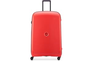 DELSEY PARIS - BELMONT PLUS - Valise grande taille rigide - 82x52x35 cm - 123 litres - XL - Rouge fane