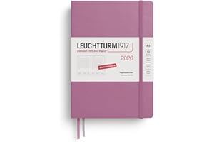 ‎LEUCHTTURM1917 LEUCHTTURM1917 372592 Tageskalender Medium (A5) 2026, 12 Monate, Dusty Rose, Deutsch