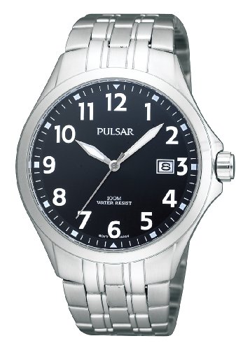 Pulsar Uhren Herren-Armbanduhr Klassik Analog Quarz Edelstahl PS9093X1