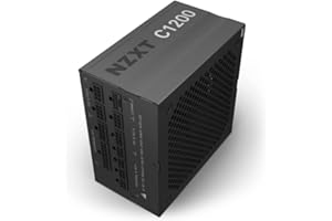 NZXT C1200 PSU - Zasilacz ATX 1200 watów do gier PC - PA-2G1BB-EU - Certyfikat 80 Plus Gold - Wydajność - Pełna modułowa - Cichy wentylator FDB 135 mm - 10 lat gwarancji