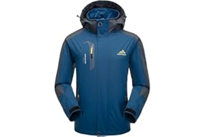 Naudamp Hommes Veste Imperméable En Plein Air Légère Softshell Manteau De Pluie Escalade Vêtements De Randonnée Montagne Multi-Poches Coupe-Vent