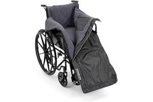 Staveley Waterproof Fleece-Lined Wheelchair Leg Cover & Blanket – Warm Cosy Mobility Leg Warmer, Windproof Universal Fit for Manual & Electric Wheelchairs