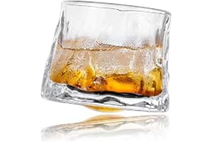utilissimi EDITACASA - Bicchieri Whisky Rum Cognac Liquore Vino Tumbler Vetro Rotanti Degustazione Particolarin Personalizzato Regalo Set da 6 PEZZI Rombo 150ML