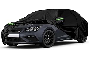 RASHION Autoabdeckung Wasserdicht Kompatibel mit 2005-2022 Seat Leon MK2 MK3 MK4(KL1/KL8), Atmungsaktiv Vollgarage Autoplane für Regen Sonne Staub Schutz Auto Abdeckplane Abdeckung