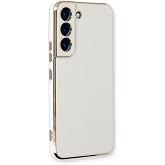 Microsonic Samsung Galaxy S21 i&ccedil;in Kılıf Olive Plated Beyaz [Galaxy S21 ile Uyumlu Kılıf - Beyaz]