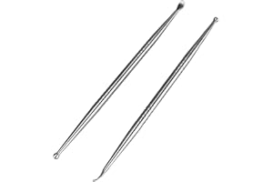 Earlywish 2 st tonsill stenborttagning plektrum tonsillolith premium verktyg rostfritt stål oral