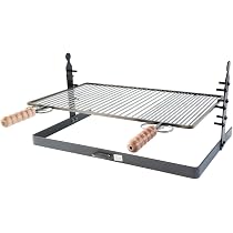 Fonderia Bongiovanni Kamin-Grillrost Mit Ascheschublade – Gusseisenrost 29,5x15 Cm Für Offene Kamine