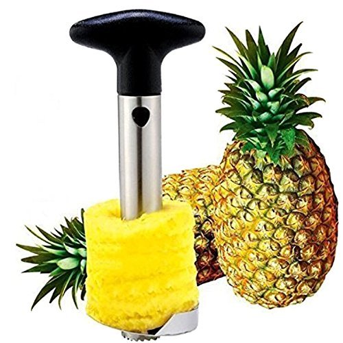 Tech Traders® New Edelstahl Fruit Ananas Schäler/Schneider/Entkerner kitchen-life Zeit Garantie