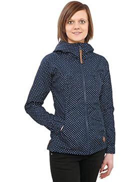 Alife & Kickin Damen Jacke Black Mamba Übergangsjacke Jacket Windbreaker Kapuze mit Punkten