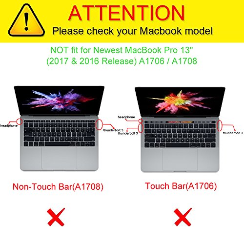 Fintie MacBook Pro 13 Retina H  lle  NO CD-ROM Drive  - Ultrad  nne Hochwertige Matt Gummierte Hartschale Tasche Schutzh  lle Snap Case f  r Apple Mac