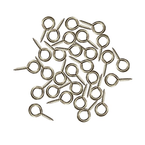 Gazechimp 5stk Quadrat Silikon Transparent Werkzeug Gießform Anhänger Pendant Modell + 100pcs Augen Schraubösen Schraubhaken - 7