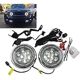 NSlumo LED Rally Driving Lights with Halo Ring LED Daytime Running Lamp Assembly