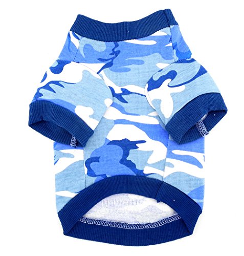 SMALLLEELUCKYSTORE-100-Cotton-Camo-Shirt-Camouflage-T-shirt-Tee-Pet-Clothes-for-Small-Dog-Cat-Blue