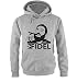 Produktbild FIDEL CASTRO - Herren Hoodie in Grau / Schwarz Gr. XXL