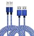 Produktbild iPhone Kabel, Leginda 2er Pack 3M Lightning Kabel USB Kabel Aufgeladen Lange Kabel auf iPhone7,7plus, 6s, 6s plus, 6plus, 6, SE, 5s 5c 5, iPad Mini/Air iPad5, iPod (Blau Weiße)