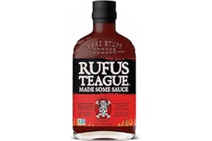 ‎RUFUS TEAGUE Rufus Teague Blazin' Hot BBQ Sauce (432 g) - sehr scharfe Barbecue Sauce aus Kansas City - glutenfrei & Non-GMO