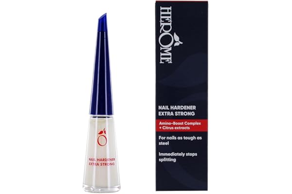 Herome Durcisseur Extra Fort Pour Ongles - Résultats Après 30 Jours! (Nail Hardener Extra Strong) - 10ml