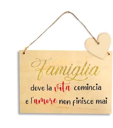 Targa Decorativa A Cuore In Legno - Scritta 'Let Your Smile Change The World 039 10x10 Cm 876469